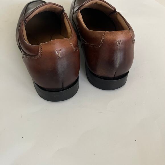 Vionic ‘Sullivan’ Men’s 9 Slip On Leather Loafer Brown Dress Shoe - Picture 7 of 8